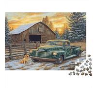 Scena del camion retro Puzzle 1000 Pezzi In Cartone Pressato, Un Puzzle Per Mindfulness, Ideale Per Hobby Creativo, Idea Regalo Originale 38x26cm/1000pcs