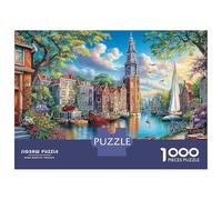 Scena del canale Puzzle da 1000 pezzi Mondo delle fiabe per adulti Gioco educativo Bellissima decorazione Difficile Sfida Regali di compleanno 70x50cm/1000 pezzi