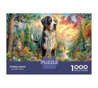 Scena del Cane Montano 1000 Pezzi Puzzle Di Allenamento Cerebrale in Cartone Resistente Premium Tri-color Dog Vivid Sky pensato Per Le Vacanze E Come Regalo Commemorativo Di Anniversario 52x38cmpcs