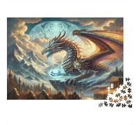 Scena del drago di sogno Rompicapo 1000 Pezzi In cartone Extra Spesso, Un Classico Puzzle A Pezzi Per Pace Interiore, Ideale Per Sfida Personale, Regalo Di Compleanno Originale 38x26