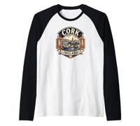 Scena del Porto di Cork Irlanda Maglia con Maniche Raglan