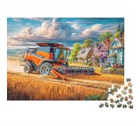 Scena del trattore rurale 1000 Scena della campagna rurale Pezzi Puzzle Cartone Spesso Adolescenti Festa Coppia Sfida Collezionisti Stimolante Decorazione Viaggio Fantastico 38x26cm/1000pcs