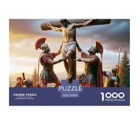Scena della Crocifissione Puzzle 1000 Pezzi Carta Puzzle per Adulti Arte religiosa classica Relax Famiglia Decorazione Regalo 70x50cm/1000pcs
