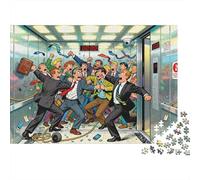 Scena della lotta nell'ascensore Puzzle in Legno Impermeabile DIY Puzzles Da 1000 Pezzi Regali Per Adulti Colorati Per Decorazioni Domestiche
