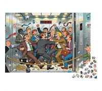 Scena della lotta nell'ascensore Puzzle in Legno Impermeabile Puzzles Da 1000 Pezzi Regali Per Adulti Divertenti Giochi Educativi