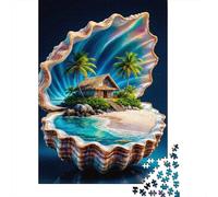Scena dell'isola tropicale Puzzle Classico Da 1000 Pezzi, Per Adulti Di Tutte Le Età, Cartone Premium, Arredamento Interno, Regalo Per Donne, Puzzle Di Relax 52x38cm/1000pcs
