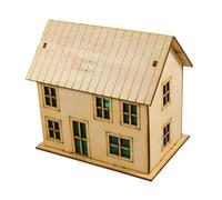Scena di architettura di Una casa in Legno in Miniatura in 1:64, Costruzione Fai da Te per Regalo di Compleanno, Style D