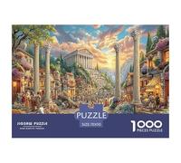 Scena di città antica, ottima idea regalo, puzzle da 1000 pezzi - Rovine antiche (città illuminata) per adulti, uomini e donne, gioco educativo, sfida 70x50 cm/1000 pezzi