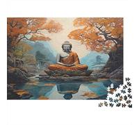 Scena di meditazione Puzzle 1000 Pezzi In Cartone Pressato, Un Puzzle Per Mindfulness, Ideale Per Hobby Creativo, Idea Regalo Originale 70x50cm/1000pcs