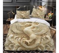 Scena di montagna Set Di Copripiumino Set di 3 Pezzi microfibra morbida stampa di 3D con cerniera per cuscini con federe Xilografia giapponese copripiumino for coppie e adulti King（220x240cm）