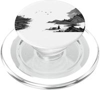 Scena di paesaggio della Cina del lavaggio dell'inchiostro PopSockets PopGrip per MagSafe