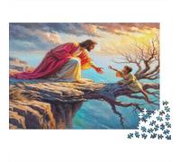 Scena di salvataggio Puzzle 1000 Pezzi Carta per Adulti Speranza e Redenzione Gioco di Puzzle 1000 Pezzi Relax Decorazione Regalo 38x26cm/1000pcs