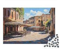Scena di strada italiana Puzzle 1000Pcs Decorazione Per La Casa. Rilassamento E Intelligence Per Adulti E Bambini Da 14 Anni 70x50cm/1000pcs