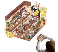 Scena in adesivi | Adesivi per bambini 3D - Crea la tua decorazione in miniatura per diario creativo, quaderno, decorazione da parete e camera da letto