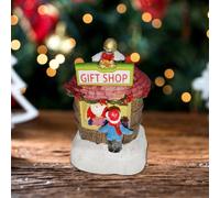 Scena invernale di ornamento natalizio per la casa luminosa di Natale per le