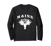 Scena Naturale del Parco Nazionale di Maine Acadia con Un Alce HEA Maglia a Manica