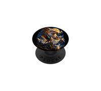 Scena Notturna Fantastica con Grifone e Aquila PopSockets PopGrip Adesivo