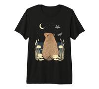 Scena Pacifica dello Stagno delle libellule della Luna di Capybara Maglietta Premium