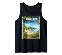 Scena paradisiaca sulla Spiaggia Tropicale della Costa Rica Canotta
