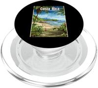 Scena paradisiaca sulla spiaggia tropicale della Costa Rica PopSockets PopGrip per MagSafe