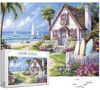 Scena Puzzle 3000 Pezzi Grandi Dimensioni per Adulti, Puzzle Barca a vela Motivo Progettazione con Compact Box e Poster Incluso per Home Room Wall Decor Regalo Donna Men, Legna Jigsaw 122x81cm,Model92