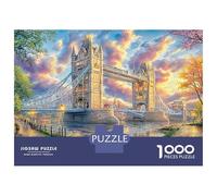 Scena sul ponte Puzzle Tower Bridge di Londra 1000 Pezzi Cartone Resistente Per Uomo E Donna, Rilassante Sfida, Idea Regalo Compleanno Premium 70x50cm/1000pcs
