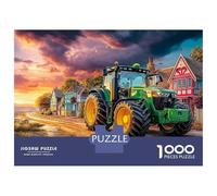 Scena trattore Puzzle 1000 Pezzi In Arte vintage Incastro Perfetto, Un Premium Jigsaw Puzzle Per Art-terapia, Ideale Per Serata Giochi in Scatola, Regalo Per La Pensione 70x50cm/