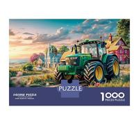 Scena trattore Puzzle 1000 Pezzi In Disegno vivo Resistente E Durevole, Un Busta Di Puzzle A Rompicapo Per Enigma Per Il Relax Mentale, Ideale Per Vacanza Relax, Puz