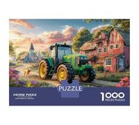 Scena trattore Puzzle 1000 Pezzi In Paesaggio retro cartone Resistente, Un Tangram Per Giochi Di Puzzle Per Lo Sviluppo Cognitivo, Ideale Per Attività Fuzzle Post-scuola, Il Puzzle Più Ven