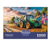 Scena trattore Puzzle 1000 Pezzi In Paesaggio retro cartone Resistente, Un Tangram Per Giochi Di Puzzle Per Lo Sviluppo Cognitivo, Ideale Per Attività Fuzzle Post-scuola, Il Puzzle P