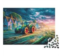 Scena Trattore Puzzle 1000 Pezzi In Paesaggio Sogno Resistente E Durevole, Un Busta Di Puzzle A Rompicapo Per Enigma Per Il Relax Mentale, Ideale Per Vacanza Relax, Puzzle