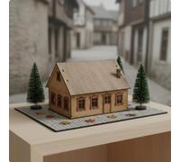 Scenario Città Est Europea Idea Regalo Kit Modello Edificio in Legno