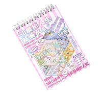 Scenario creativo Simulazioni Stickerbook Kit fai da te con carta di sfondo, risorse per l'educazione della prima infanzia, scenario