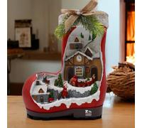 SCENARIO NATALIZIO SCARPA SCARPONE STIVALE CON LUCE 23xH.22 cm ART.03815