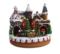 Scenario Natalizio Villaggio Babbo Natale Cake Treno Luci Suoni e Movimento