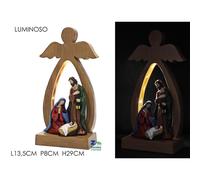 SCENARIO NATIVITA' NATALIZIA PRESEPE CON LUCE LED BIANCO CALDO ART. 62044