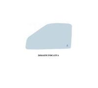 Scendente vetro porta posteriore dx per honda civic 5p 2016- grigio venus acc