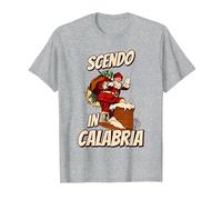 scendo in Calabria Maglietta, Uomo, Grigio Melange, 3XL