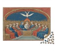 Scene della Pentecoste nel Medioevo Puzzle 1000Pcs Decorazione Per La Casa. Rilassamento E Intelligence Per Adulti E Bambini Da 14 Anni 52x38cm/1000pcs
