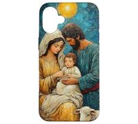 Scene di natività natalizia arte religiosa santa Custodia per iPhone 16 Plus