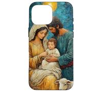 Scene di natività natalizia arte religiosa santa Custodia per iPhone 16 Pro Max
