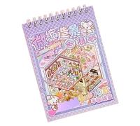Scene Sticker Cartoon Scenery Miniature Simulato Cabina Scena per Scrapbooking Journal Planner Album Miniature Paesaggio Sticker