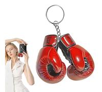 Sceneggiatura Boxe Charm - Catena di chiavi di guanti piatti decorazioni festa decorazione chiave creativa | Portachiavi guantoni da boxe in acrilico portachiavi c, Attribute Single, Consulte la