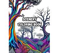 Scenery Coloring Book: A Stunning Collection of Nature, Landscapes & Peaceful Views to Color for All Ages