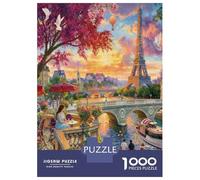 Scenery of The Seine River in Paris Puzzle Giochi 1000 Pezzi Regalo Per Amore E Amico Arte Puzzle Adulti Idea Regalo Per 38x26cm/1000pcs