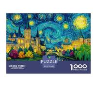 Scenery Puzzle 1000 Pezzi City Nightscape - Attività Creativa Elegante, Relax Intelligente, Poster Incluso - 70x50cm/1000pcs