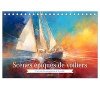 Scènes épiques de voiliers (Calendrier de bureau 2026 DIN A5 vertical), CALVENDO calendrier mensuel: Découvrez l'éblouissante fusion entre l'histoire ... et à embrasser l'esprit de découverte.