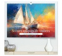 Scènes épiques de voiliers (Calendrier mural haut de gamme 2027 DIN A2 vertical), CALVENDO calendrier mensuel: Découvrez l'éblouissante fusion entre ... et à embrasser l'esprit de découverte.