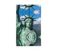 Scenic Flags - Bandiera con magnifico paesaggio su tessuto in poliestere leggero, 150 x 90 cm, Statua della Libertà
