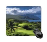 Scenic Hawaii Golf Tropical Square Mouse Pad Tappetino per mouse portatile con base in gomma antiscivolo 25 x 30 cm Tappetino per mouse da gioco ultra sottile per computer portatile accessori da